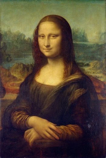 Mona Lisa or La Gioconda (c. 1503–1516). Oil on poplar panel, 77 × 53 cm (30 × 21 in). Louvre, Paris. Photo: Creative Commons (public domain).