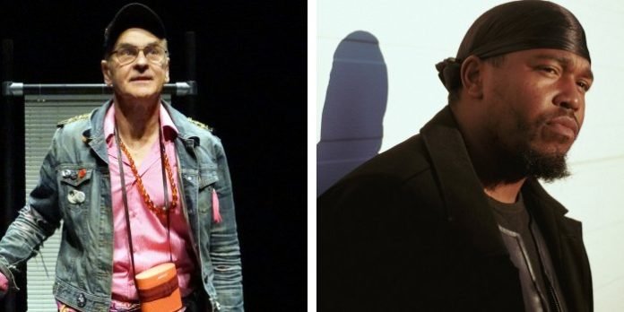 Daniel MacIvor (photo right by Guntar Kravis) and Aquakulture (photo left by JUMBII) are featured in 2b Theatre's SPRINGboard on stage at the Bus Stop Theatre in Halifax through April 23.