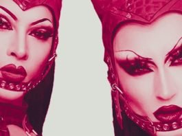 Violet Chachki and Gottmik perform in their Extravaganza Drag Tour with local drag artists on September 10.