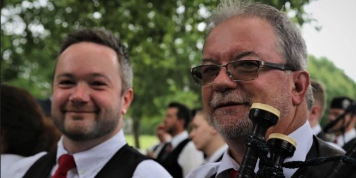 Alex (left) and Bruce (right) Grandy are two of only ten bagpipers invited to compete in the Glenfiddich Piping Championships after winning qualifying events in the United Kingdom over the past year.