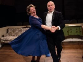 Shelley Thompson as Mary Mercer and Hugh Thompson as Jacob Mercer in the Matchstick Theatre production of Leaving Home. Photo by Stoo Metz.